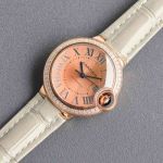 Cartier 18K Gold 28/33/36MM for Your Choice Imported Movement Pink Watch